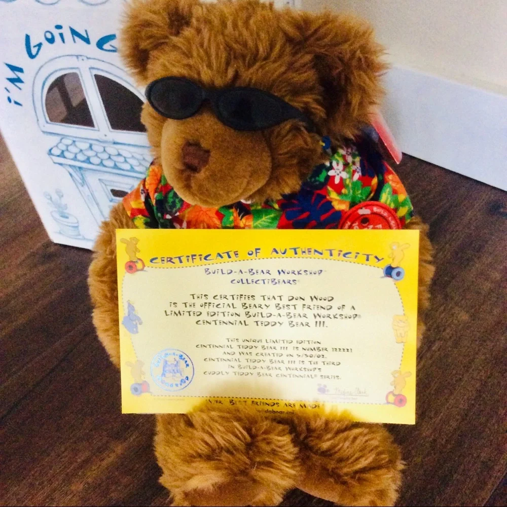 New Vintage Build A Bear Centennial Teddy Bear III Limited Edition